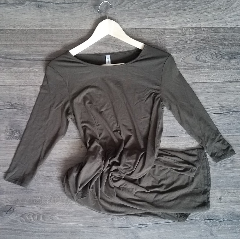 Olive color Premium Zenana Pocket Dress or Top